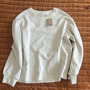 Patagonia W’S L Regenerative Organic Cotton Essential Pullover Dyno White